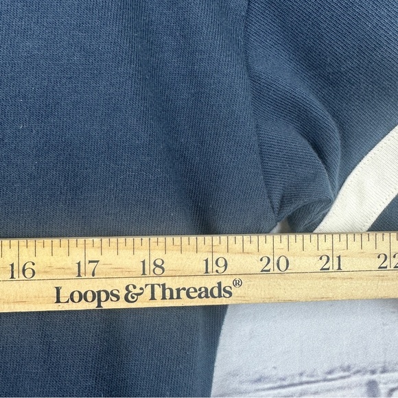 Faherty Sports Jersey Polo Dress Womens Small Long Sleeve Sea Storm Blue Rugby - Picture 13 of 14